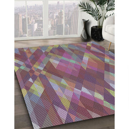 Machine Washable Transitional Dark Raspberry Purple Rug in a Family Room, wshpat1510