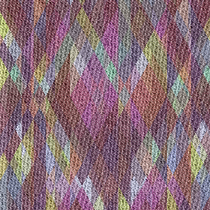 Patterned Dark Raspberry Purple Novelty Rug, pat1510