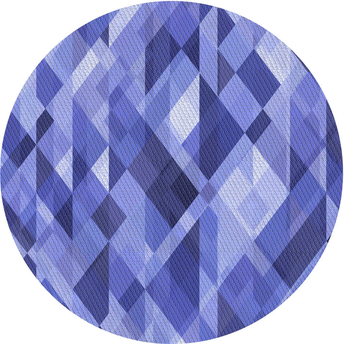 Square Patterned Sky Blue Rug, pat1511blu