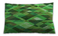 Patterned Rectangular Forest Green Lumbar Throw Pillow, 13 inch by 19 inch, lbpat1511grn
