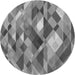 Square Patterned Gray Rug, pat1511gry