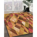 Machine Washable Transitional Orange Rug in a Family Room, wshpat1511org