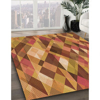 Patterned Orange Rug, pat1511org