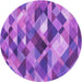 Square Machine Washable Transitional Purple Rug in a Living Room, wshpat1511pur