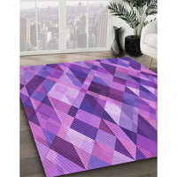 Patterned Purple Rug, pat1511pur