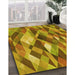 Machine Washable Transitional Yellow Rug in a Family Room, wshpat1511yw