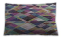 Patterned Rectangular Dark Gray Lumbar Throw Pillow, 13 inch by 19 inch, lbpat1511