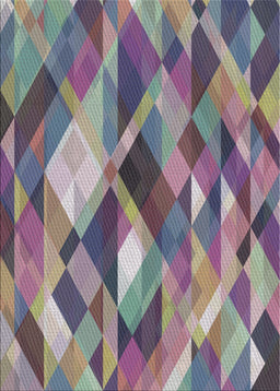 Patterned Dark Gray Modern Rug, pat1511