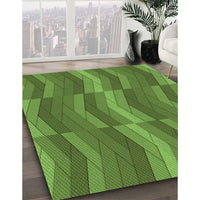 Patterned Seaweed Green Rug, pat1512grn