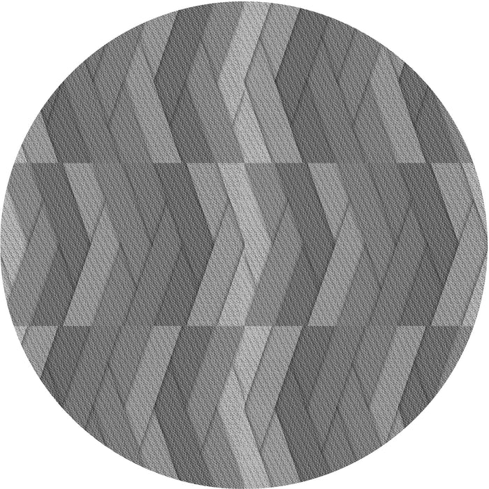 Square Patterned Ash Gray Rug, pat1512gry