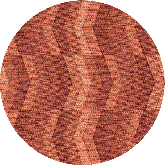 Square Patterned Bright Orange Rug, pat1512org