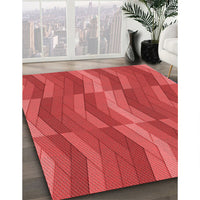 Patterned Red Rug, pat1512rd