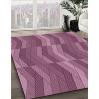 Patterned Dark Raspberry Purple Novelty Rug, pat1512