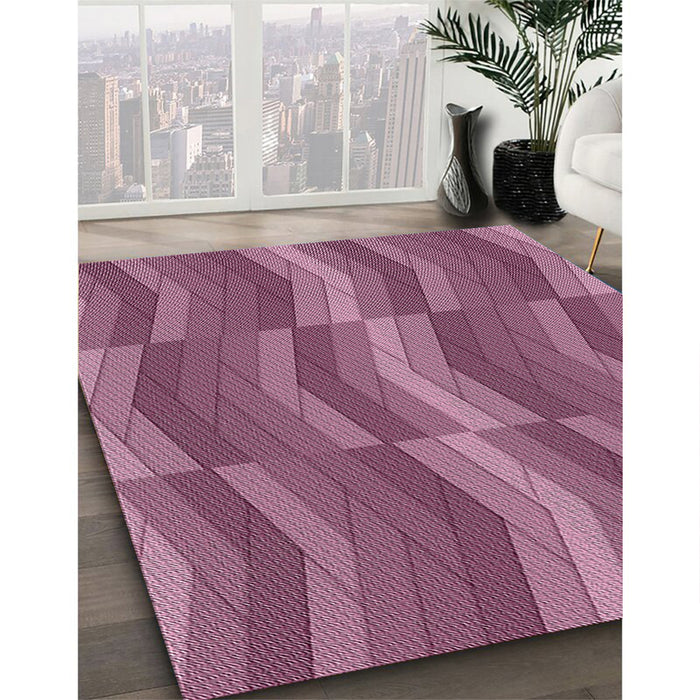 Machine Washable Transitional Dark Raspberry Purple Rug in a Family Room, wshpat1512