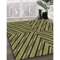 Patterned Milk Chocolate Brown Rug, pat1513brn