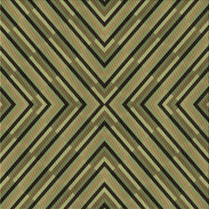 Round Patterned Milk Chocolate Brown Rug, pat1513brn