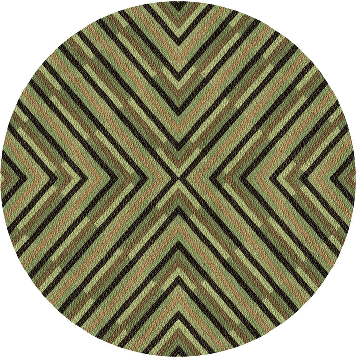 Square Patterned Milk Chocolate Brown Rug, pat1513brn