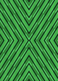 Machine Washable Transitional Deep Emerald Green Rug, wshpat1513grn