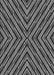 Patterned Dark Gray Black Rug, pat1513gry