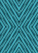 Patterned Bright Turquoise Blue Rug, pat1513lblu