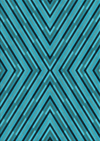 Machine Washable Transitional Bright Turquoise Blue Rug, wshpat1513lblu