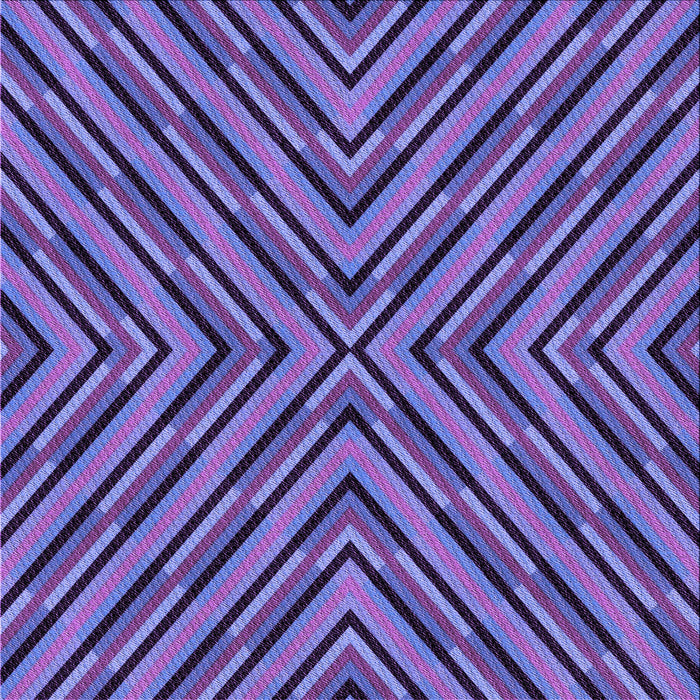 Round Patterned Light Slate Blue Rug, pat1513pur