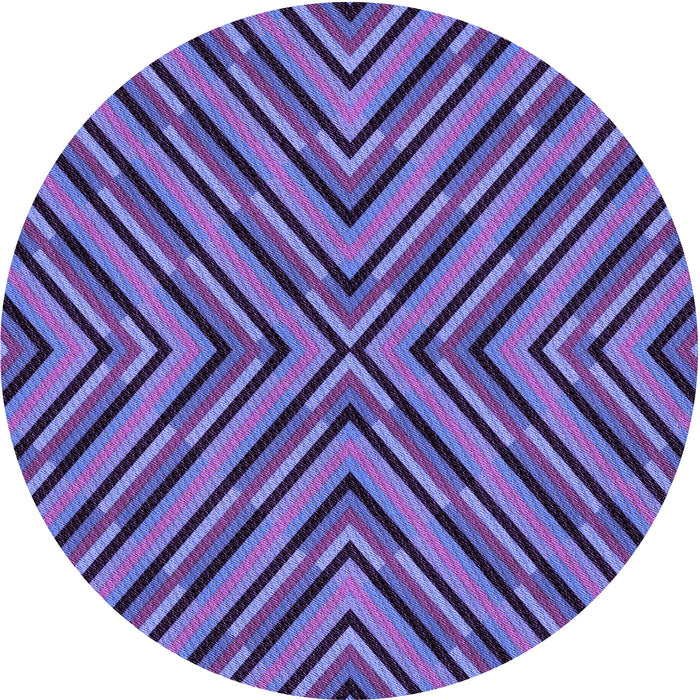 Square Patterned Light Slate Blue Rug, pat1513pur