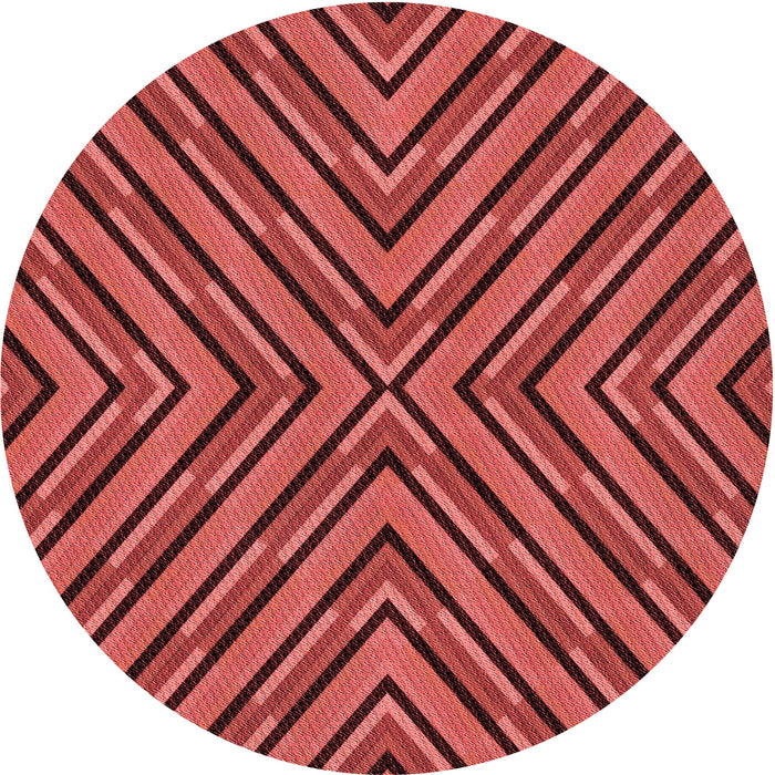 Square Patterned Tomato Red Rug, pat1513rd