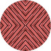 Square Patterned Tomato Red Rug, pat1513rd