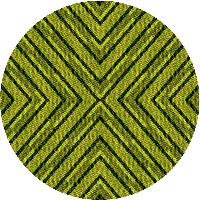 Square Patterned Pistachio Green Rug, pat1513yw