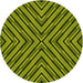 Square Patterned Pistachio Green Rug, pat1513yw