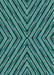 Patterned Turquoise Green Novelty Rug, pat1513