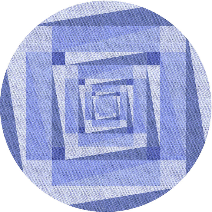 Square Patterned Royal Blue Rug, pat1514blu