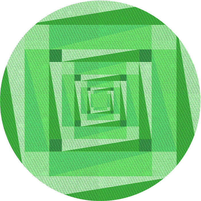 Square Patterned Neon Green Rug, pat1514grn