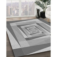 Patterned Silver Gray Rug, pat1514gry