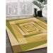 Machine Washable Transitional Dark Golden Brown Rug in a Family Room, wshpat1514org