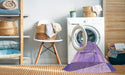 Machine Washable Transitional Mauve Purple Rug in a Washing Machine, wshpat1514pur