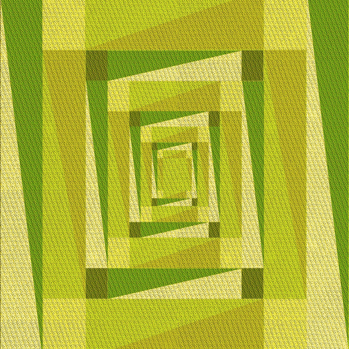 Patterned Pistachio Green Rug, pat1514yw