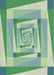 Patterned Pale Green Novelty Rug, pat1514