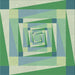 Square Patterned Pale Green Novelty Rug, pat1514