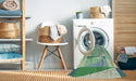 Machine Washable Transitional PaleGreen Rug in a Washing Machine, wshpat1514