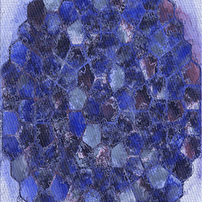 Patterned Denim Dark Blue Rug, pat1515blu