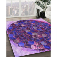 Patterned Purple Rug, pat1515pur