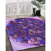 Machine Washable Transitional Purple Rug in a Family Room, wshpat1515pur