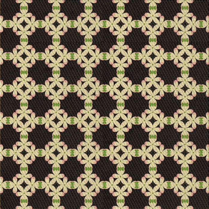 Round Patterned Midnight Gray Rug, pat1516brn