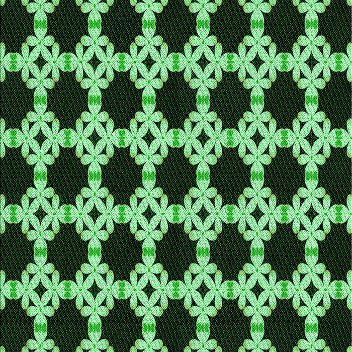 Patterned Green Rug, pat1516grn