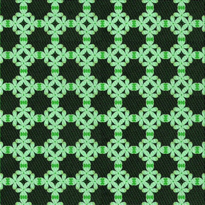 Round Machine Washable Transitional Green Rug, wshpat1516grn