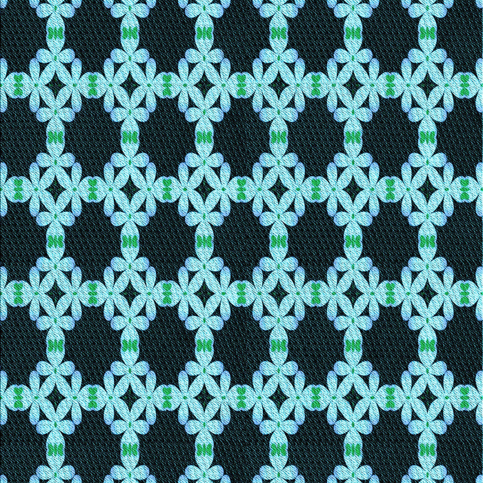 Patterned Deep Teal Green Rug, pat1516lblu