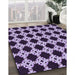 Machine Washable Transitional Bright Lilac Purple Rug in a Family Room, wshpat1516pur