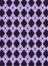 Patterned Bright Lilac Purple Rug, pat1516pur